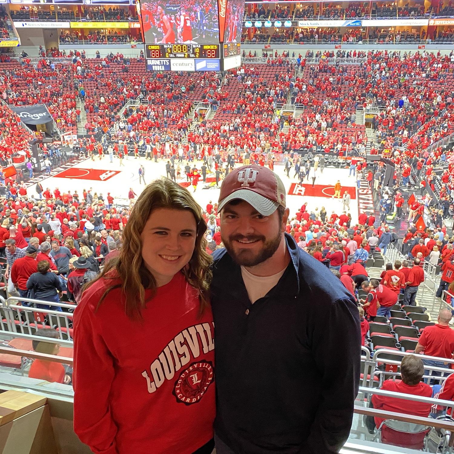 One of many dates at the Yum Center from the Papa John's Suite