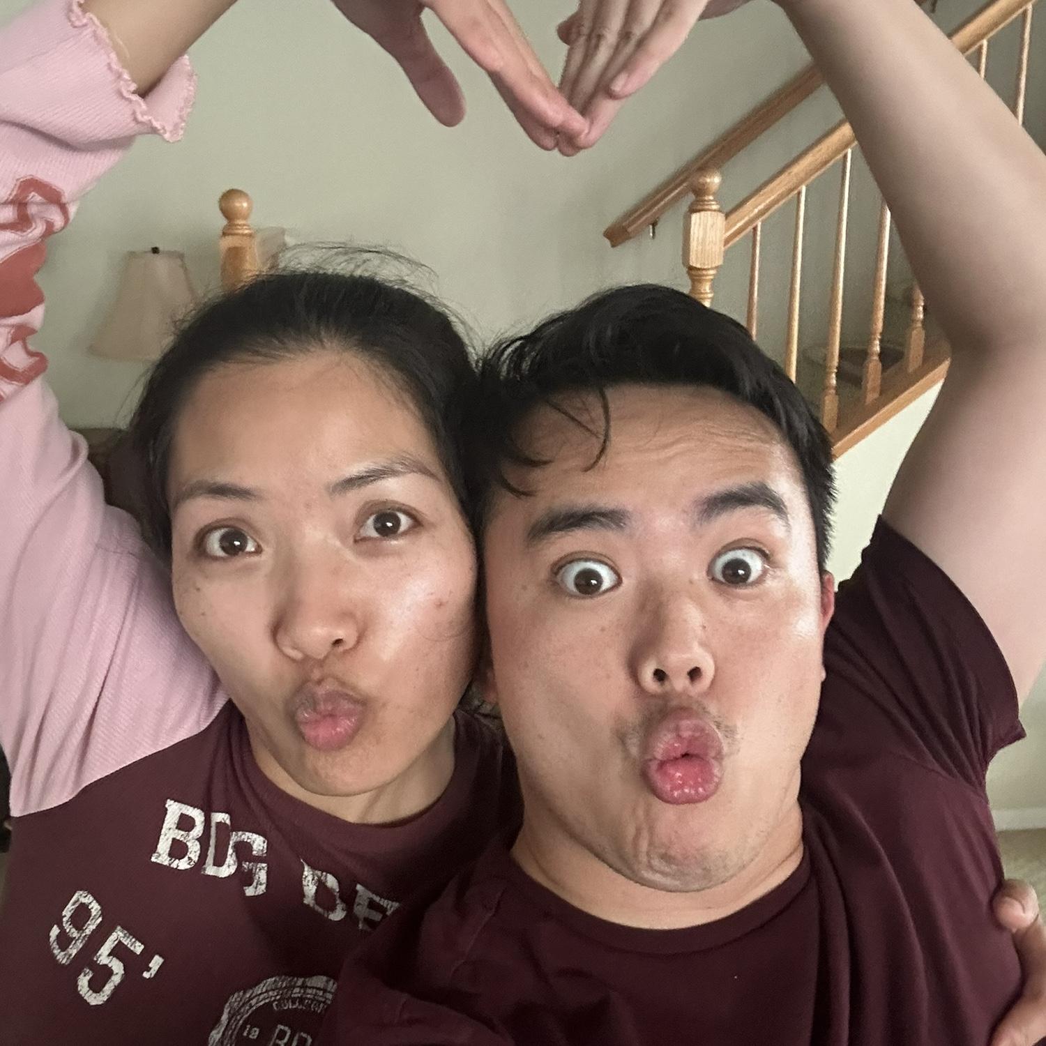 I don’t know when this photo was, but we were just having fun. We hope you can celebrate with us and enjoy our wedding!