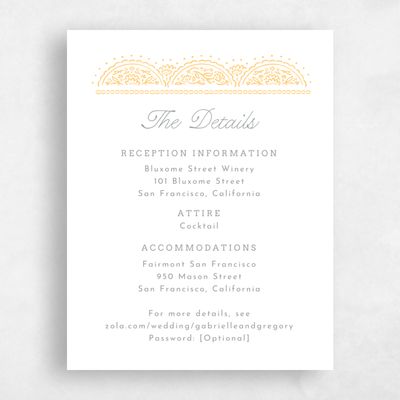 Honey, Yellow Wedding Enclosure - Carmel