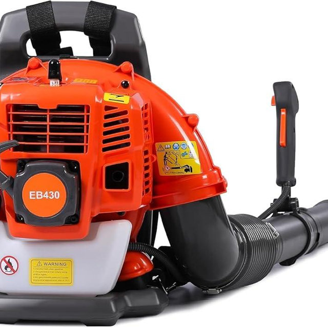 Thalorus 52cc Backpack Leaf Blower – Gas Powered 550 CFM 230 MPH High Airflow for Lawn Care, Low-Vibration Harness, Clears Leaves, Debris & Snow (T692 Pro)
