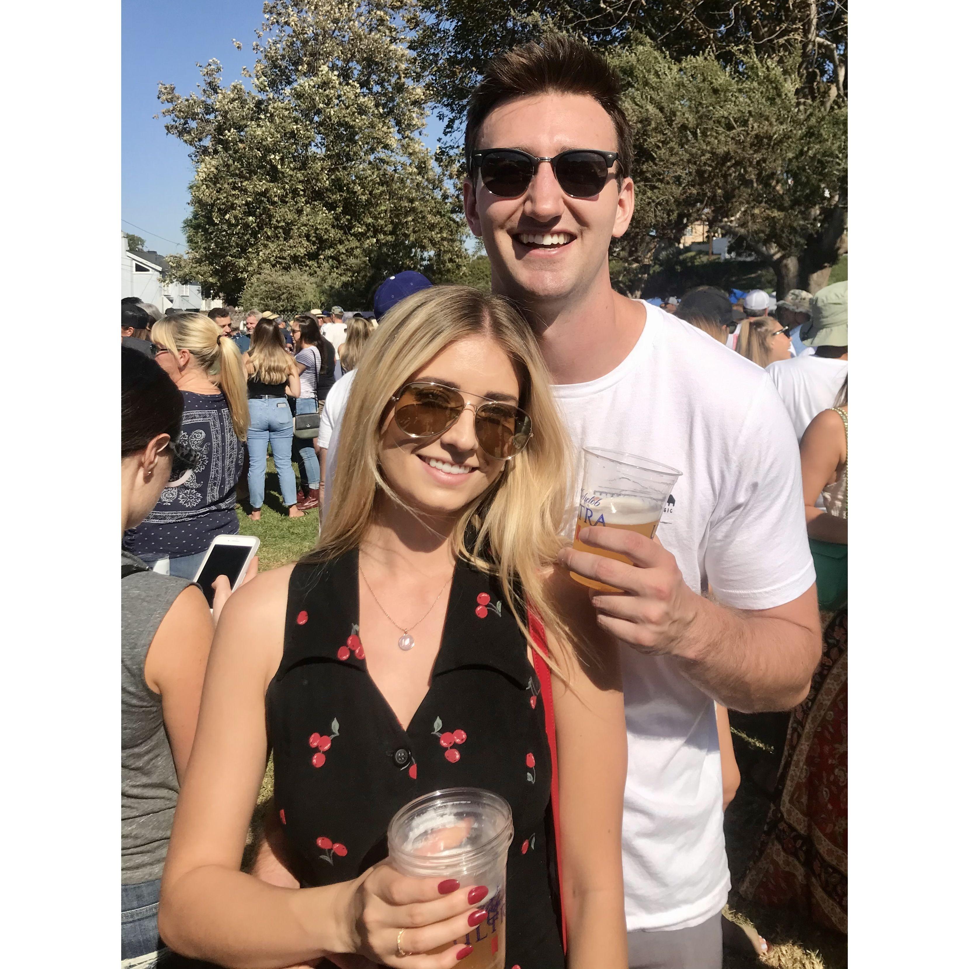 Manhattan Beach Hometown Fair beer garden, 2019