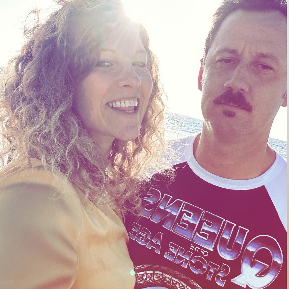 "I've having the time of my life" said James, right before this picture was taken.