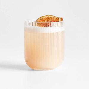 Symphony 8-Oz. Fluted Double Old Fashioned Glass | Crate & Barrel