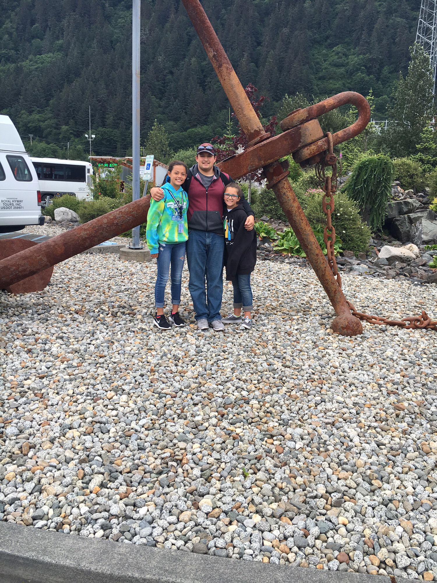 Josh, Kaya, and Izzy in Juneau