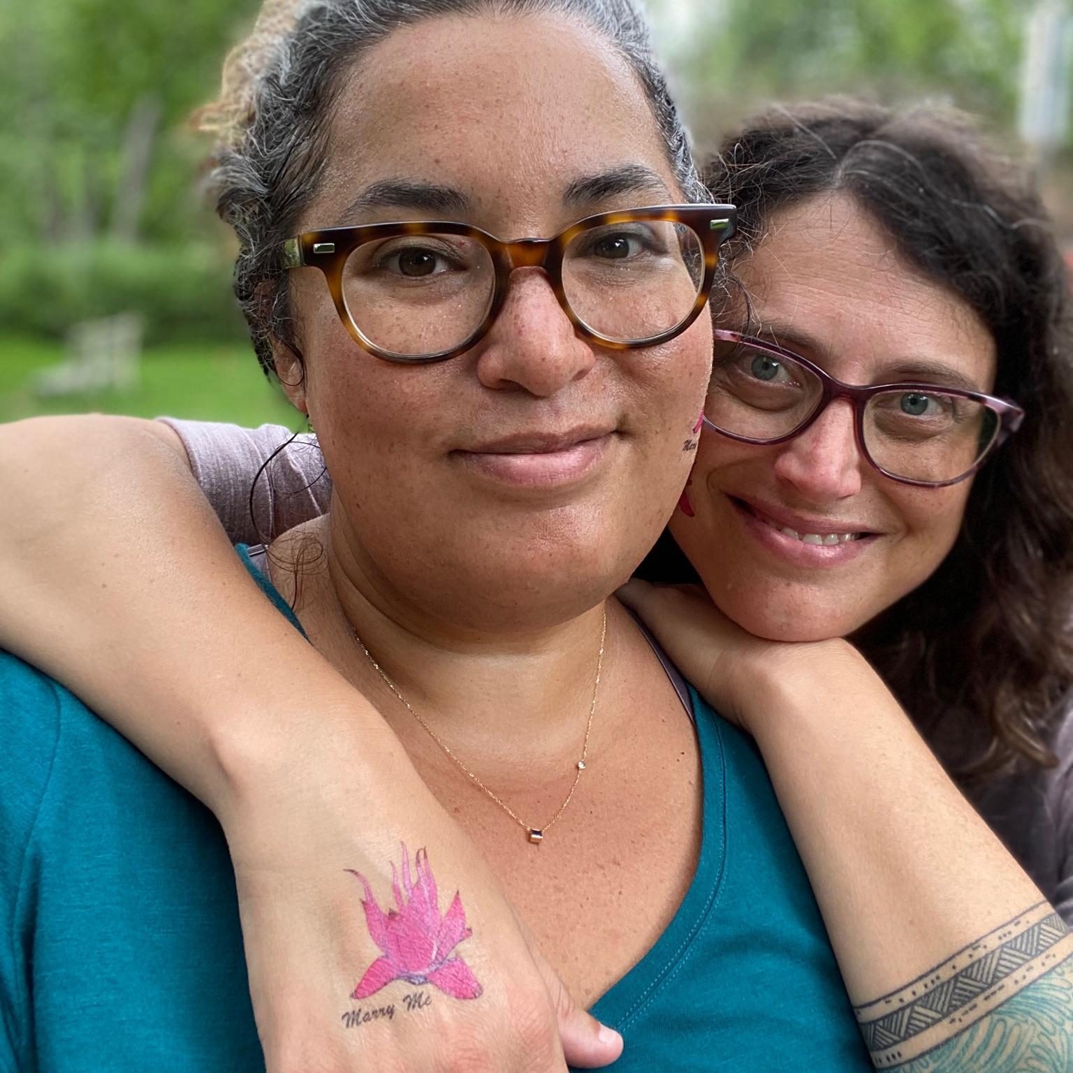 Proposal by temporary tattoo! August, 2020