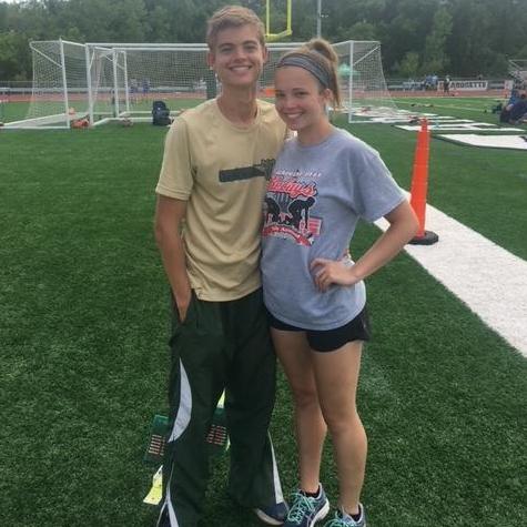 Tired after competing at sectionals during senior year of track.