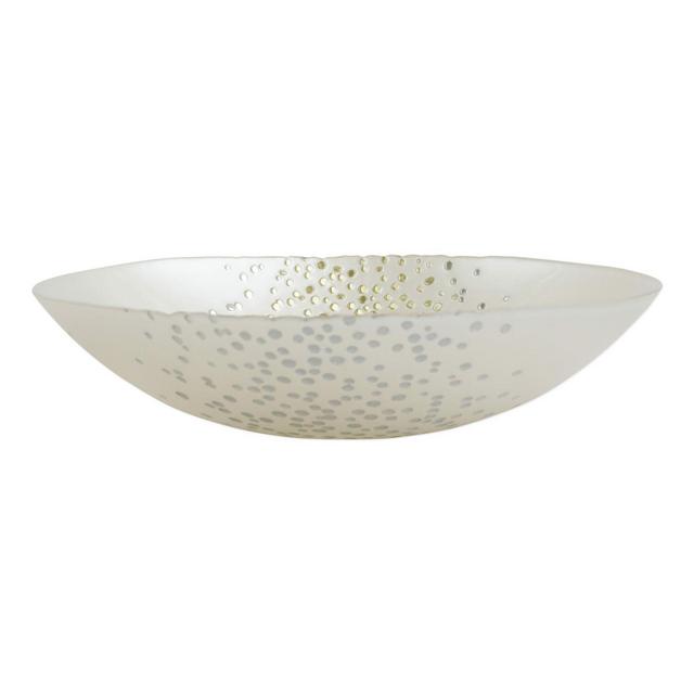viva by VIETRI Confetti Glass Medium Serving Bowl in Gold/Silver