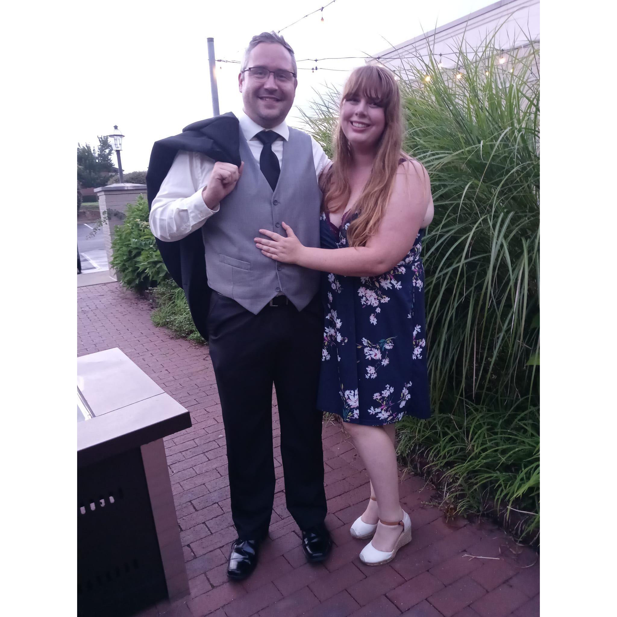 First anniversary date at Azur restaurant in Lexington, KY (where we would later get engaged)