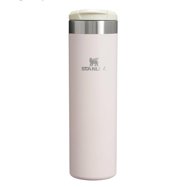 Stanley AeroLight Transit Bottle 20 oz | Locking Drink Through Lid | Leak Resistant Water Bottle or Coffee Travel Mug | Lightweight Insulated Stainless Steel | BPA-Free | Rose Quartz