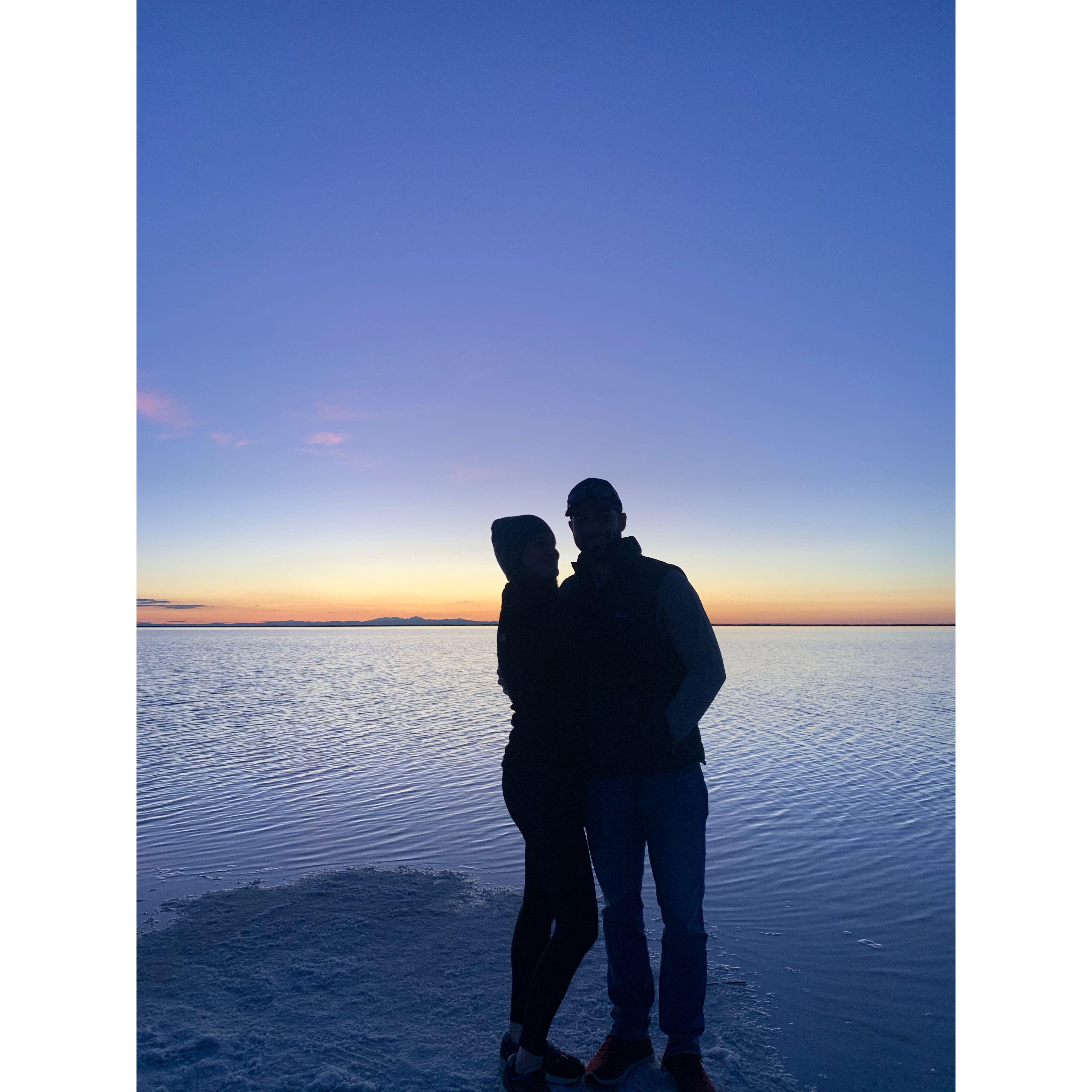 2019 - Bonneville Salt Flats! We woke up at 4am to beat the sunrise.