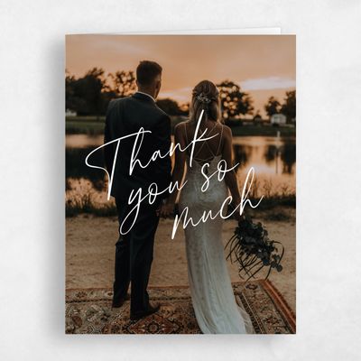 White Photo Wedding Thank You - Atlas Photo