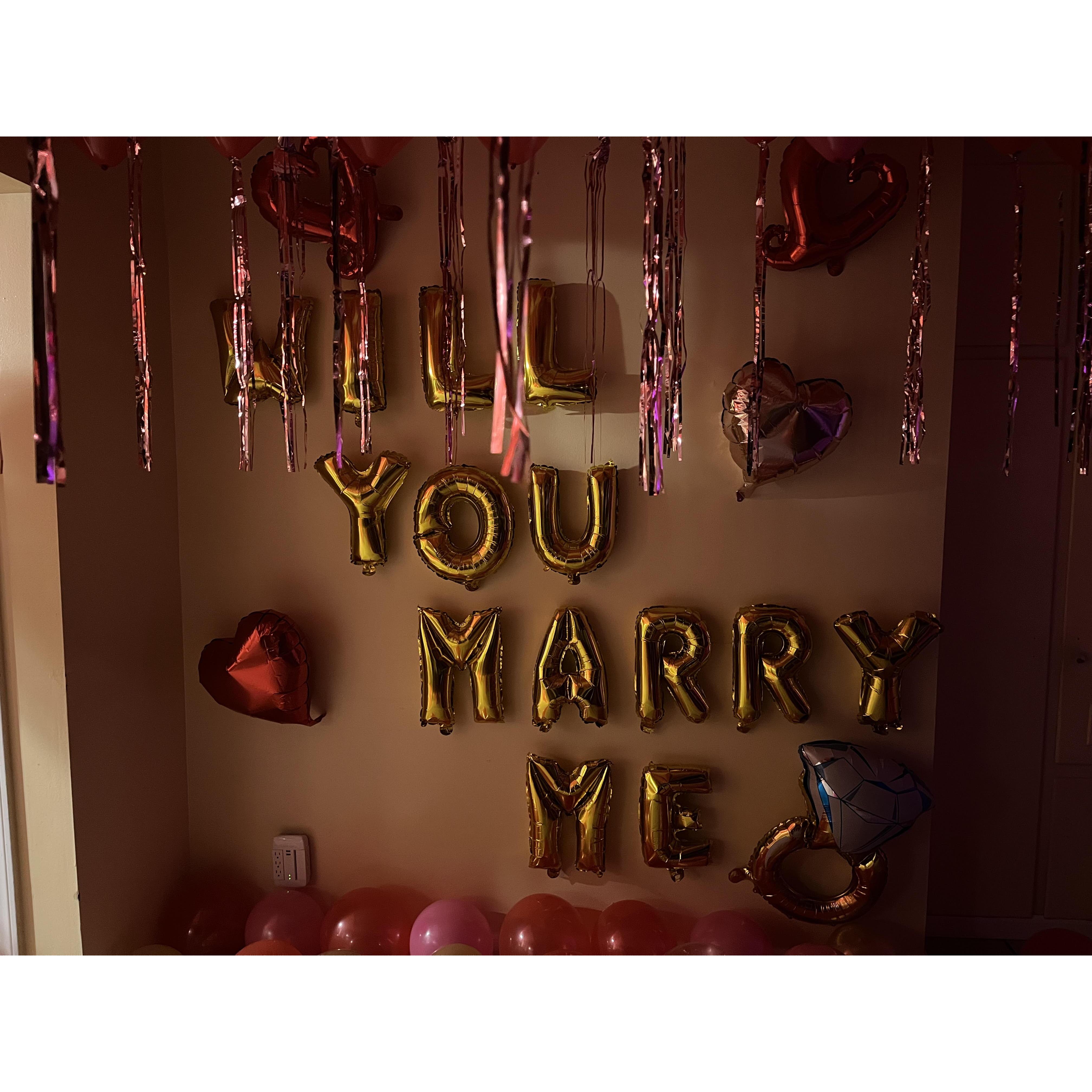 The night Jose proposed!