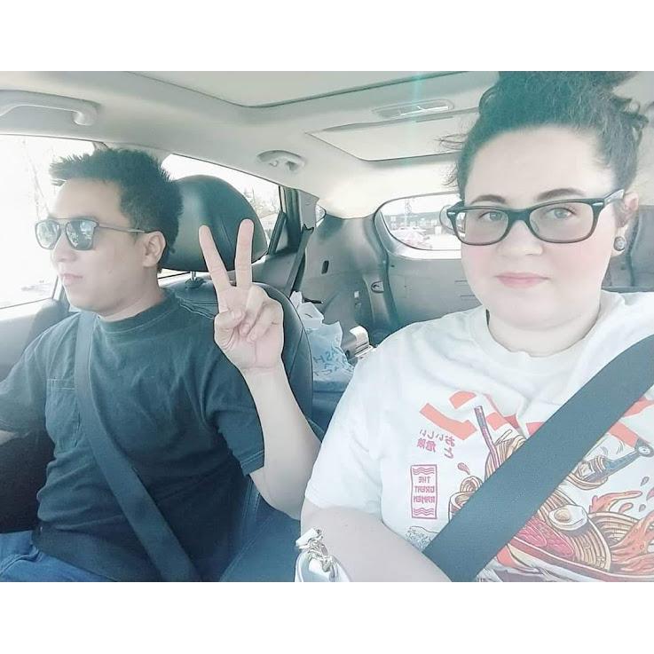 On our way to a store being goofy