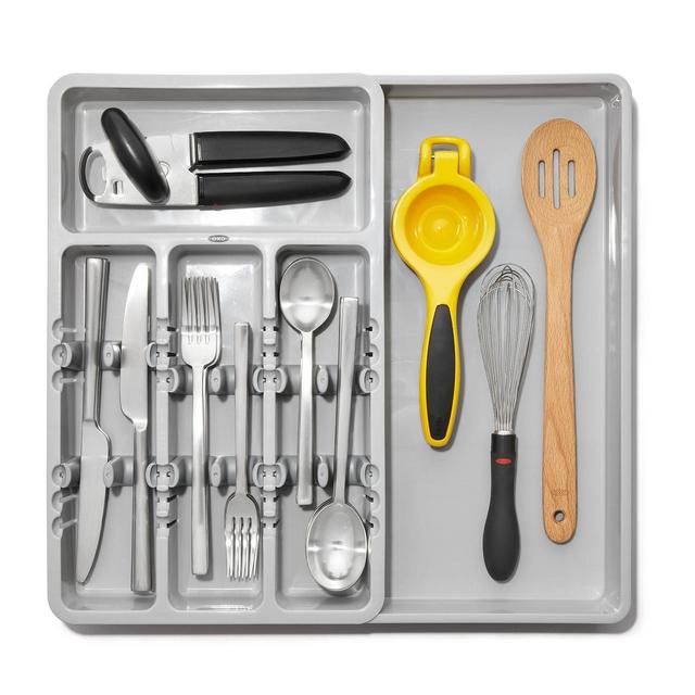 OXO Expandable Utensil Organizer - Gray