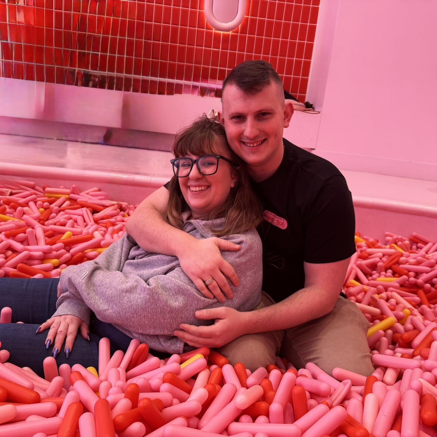 Ice Cream museum! We are in a pool of sprinkles