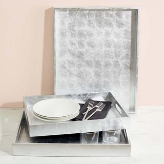 Harper Metallic 3-Piece Tray Set