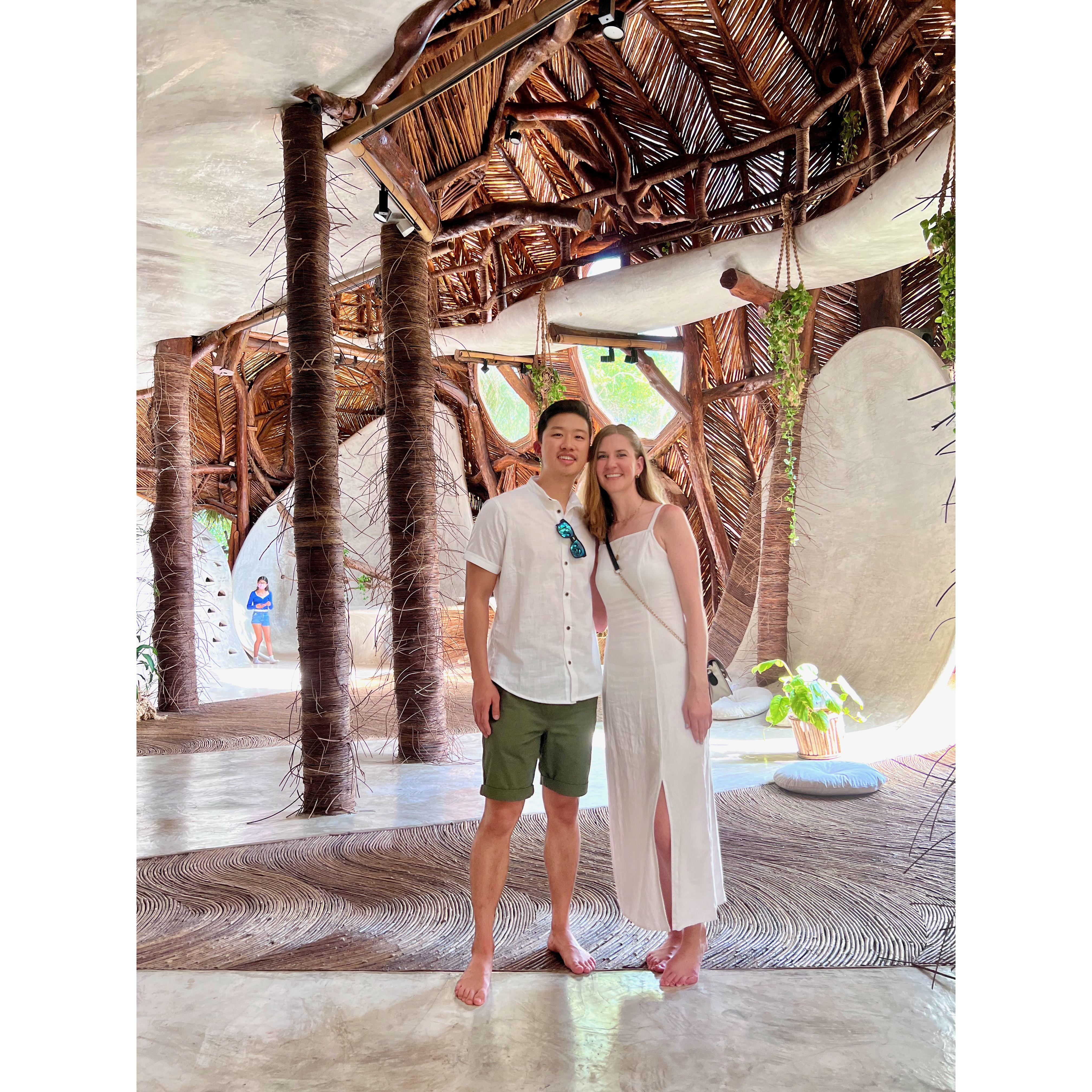 Our first international "vacation" that helped us know we could go through hard times together.🤣