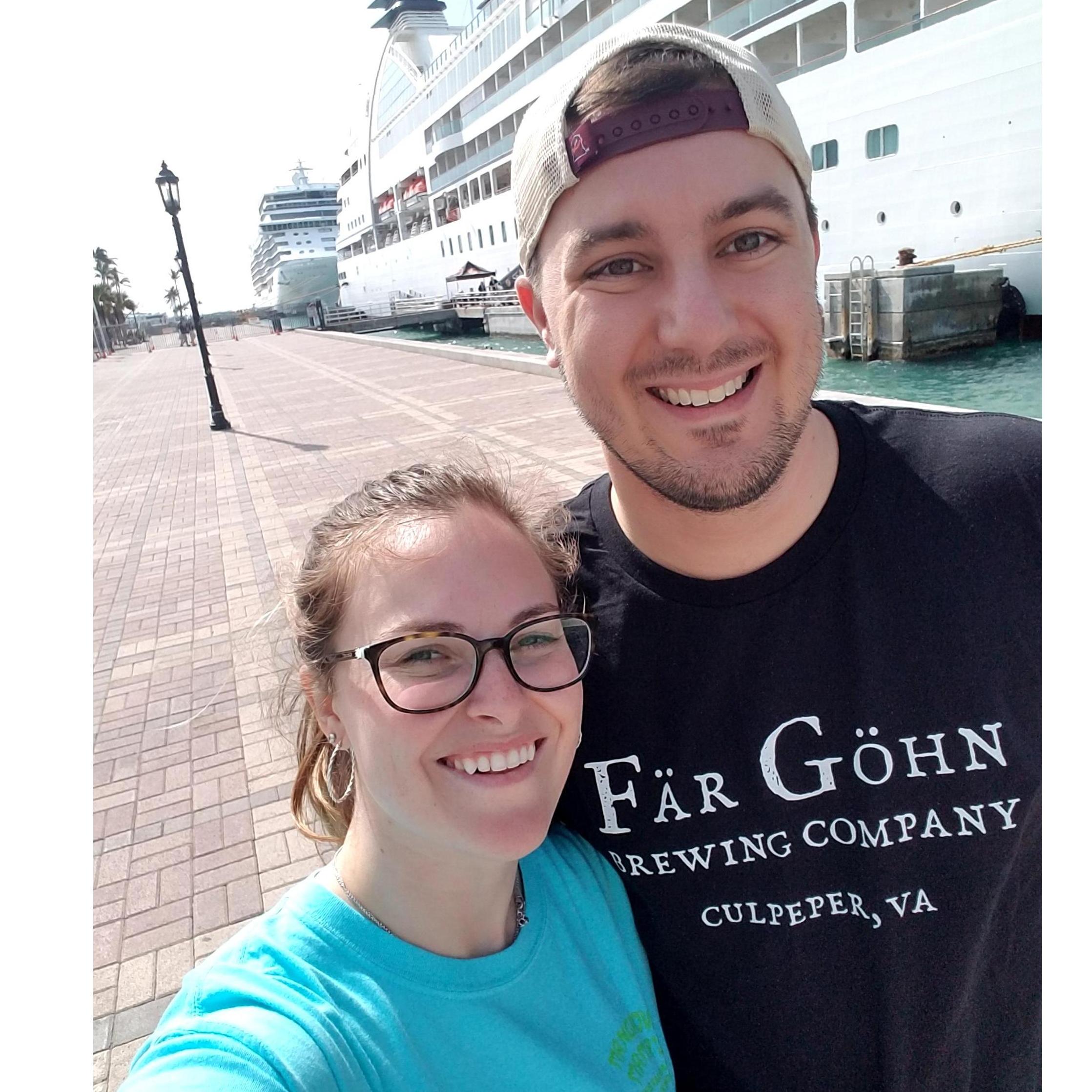 Our first trip to Key West with Brendan's parents (and the only picture we took together the entire trip!) January 2018