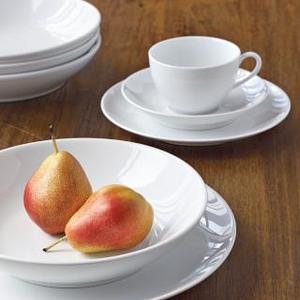 Pillivuyt Coupe Porcelain Soup/Pasta Plates - set of 4