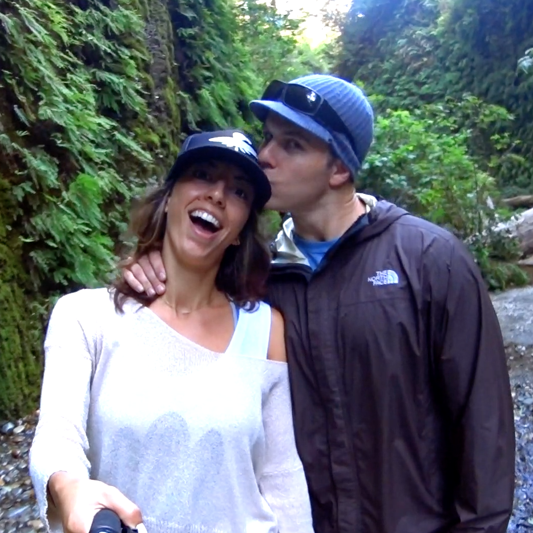 Our first date hiking through Fern Canyon. - Humboldt, CA