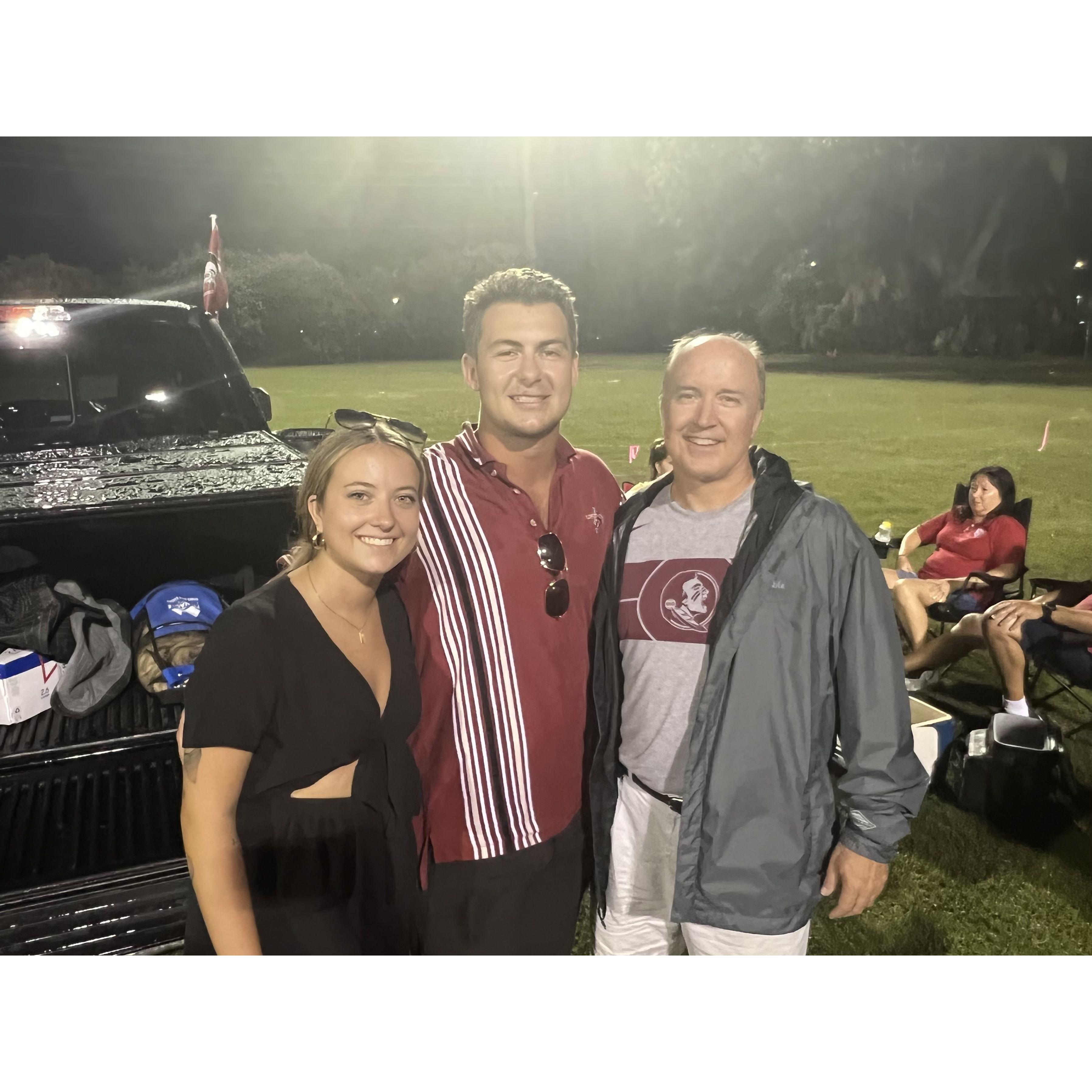 One of our favorite things to do with both the Allison and Gillen family is tailgate Florida State games! Go Noles!