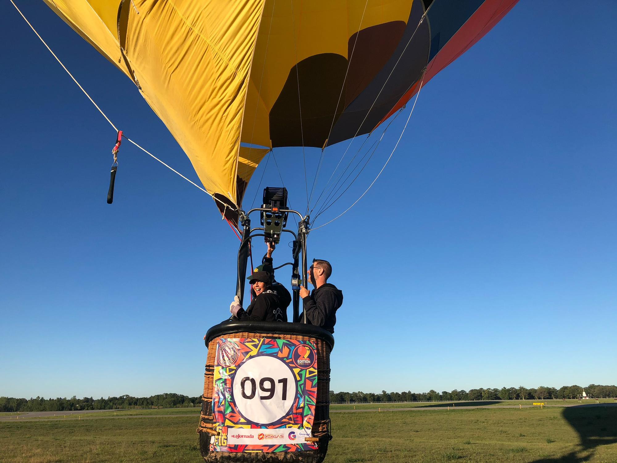 Our first hot air balloon ride🎈