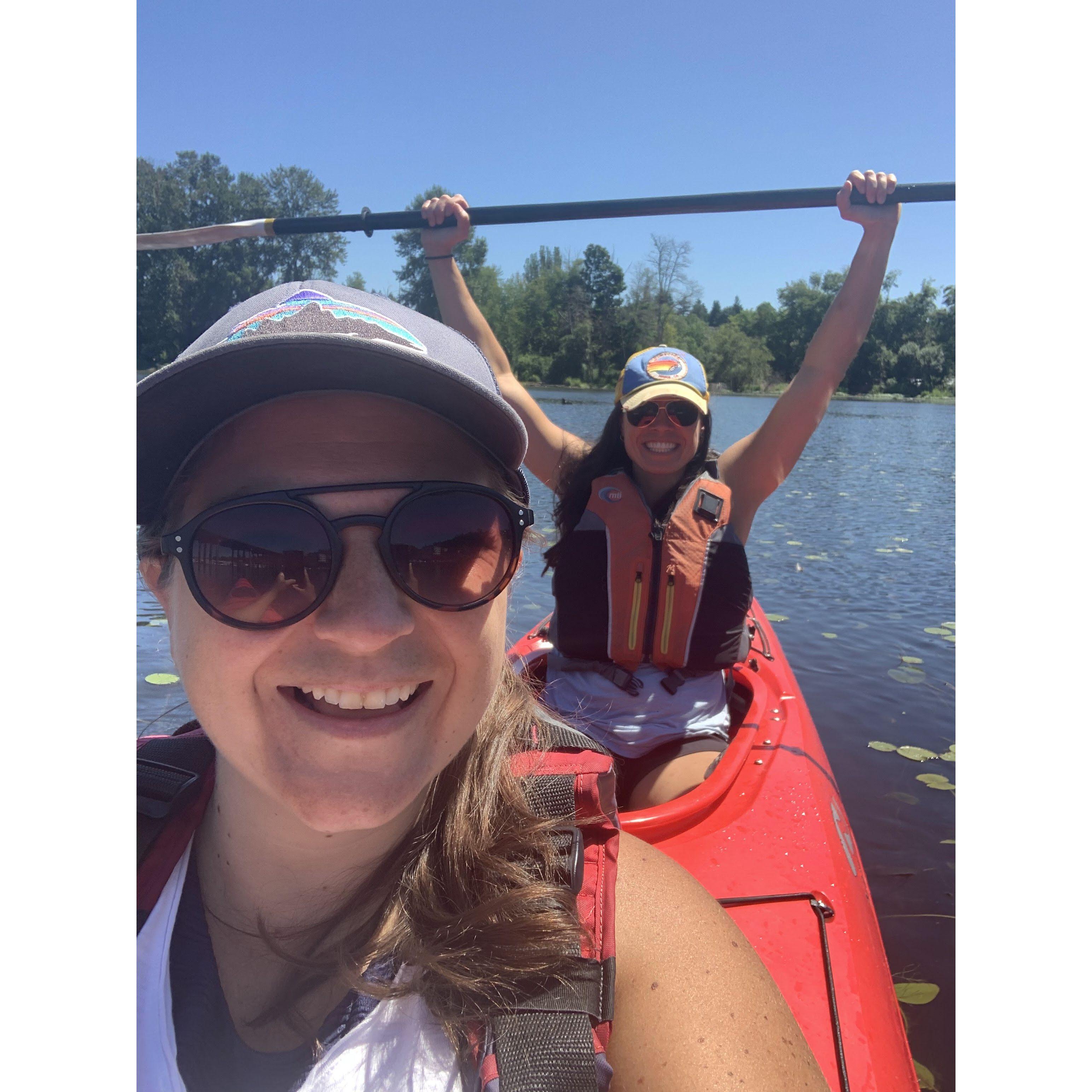 Afternoon kayaking on South Lake Union
