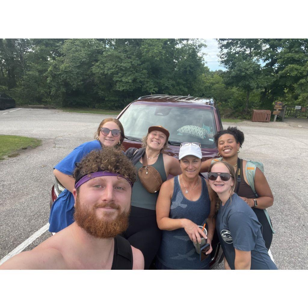 Vacationing with Ally's family in the Lake of the Ozarks (Drew refused to pose).