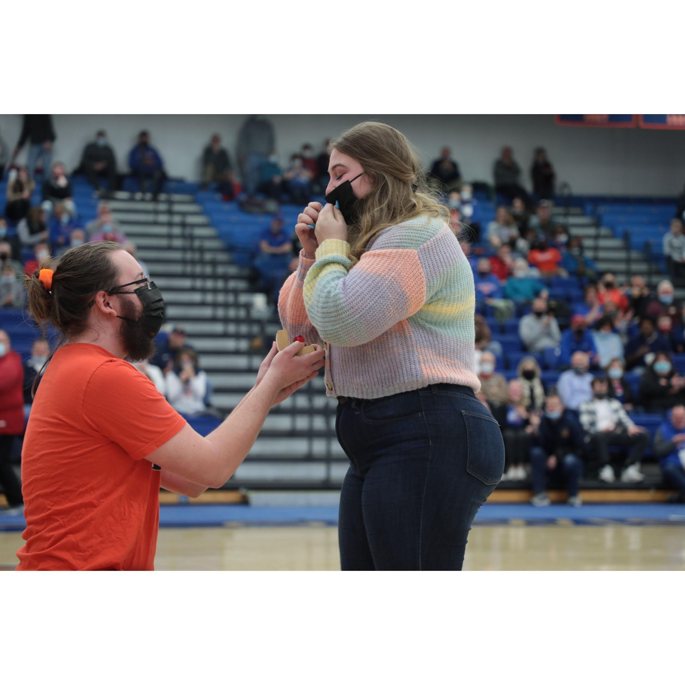 2022: When Jesse proposed.