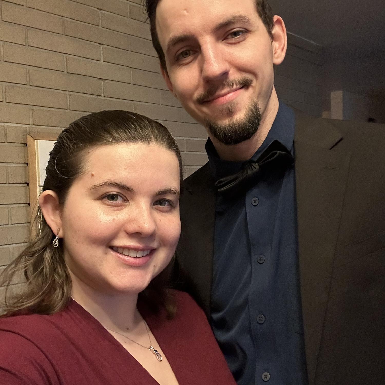 Dressing up to celebrate one year together 💕 Dinner at Stefanos’s was amazing.