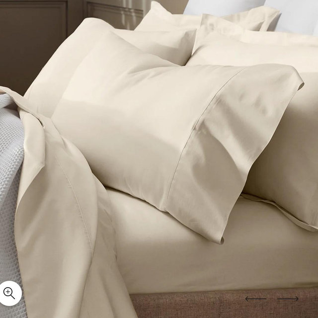 Organic Cotton Signature "No Flat Sheet" King Set in Natural