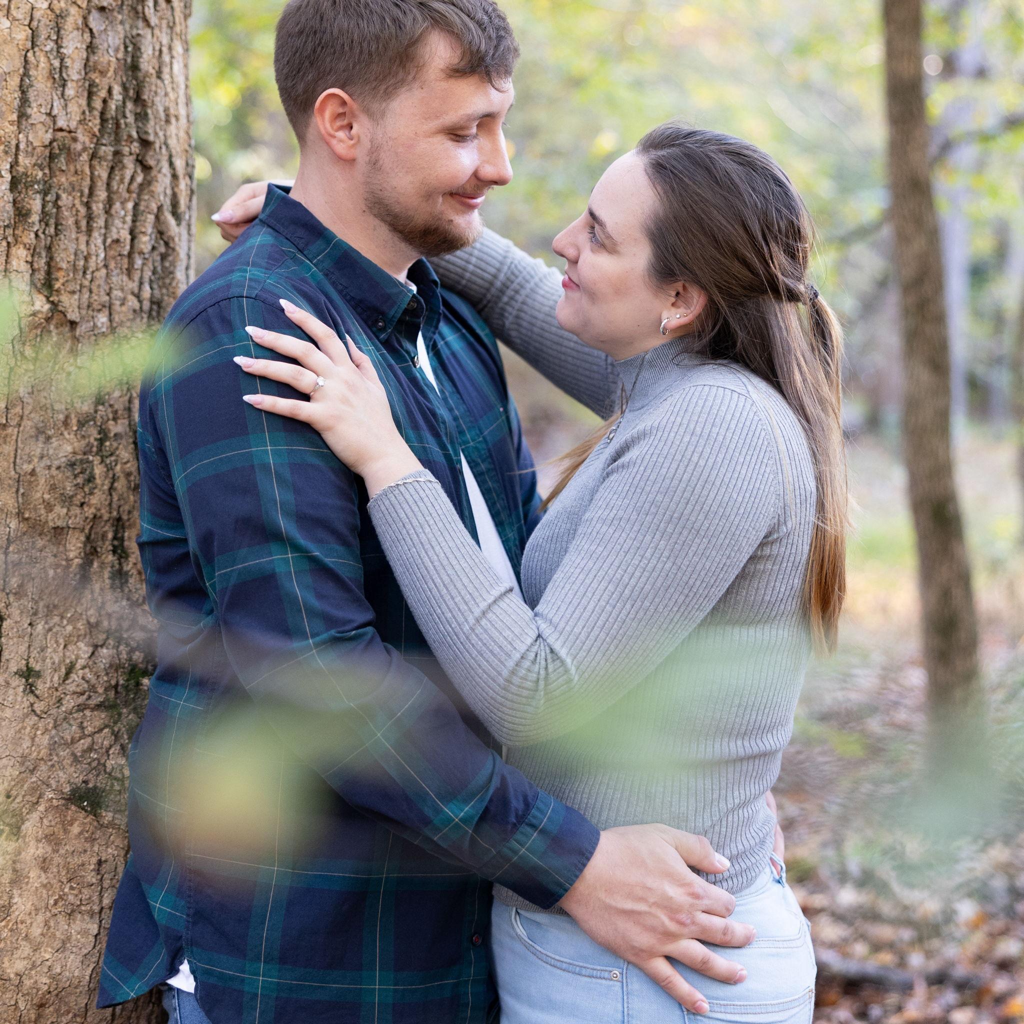 Engagement photos we had done in Morrow Mountain, in Albermarle! Photos taken by Kim Yandle. ©