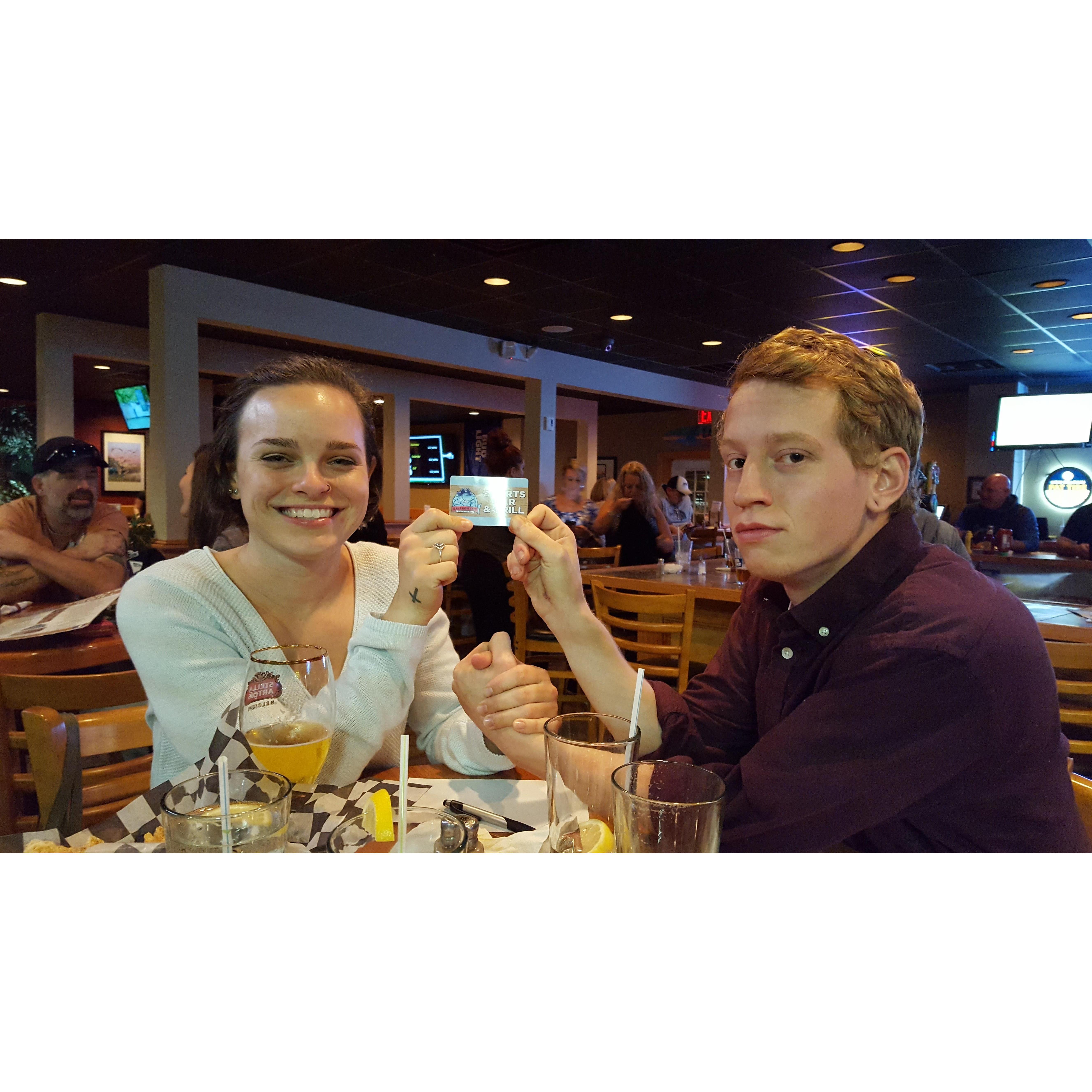 Trivia night winners at Gallagher's!