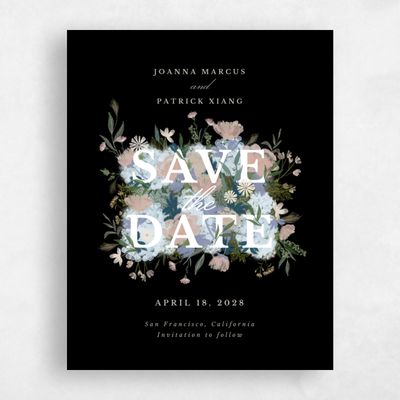 Black Wedding Save the Date - Laurelwood Classic