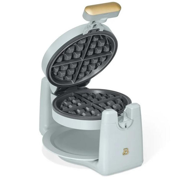 Rotating Belgian Waffle Maker- Hydrangea Blue
