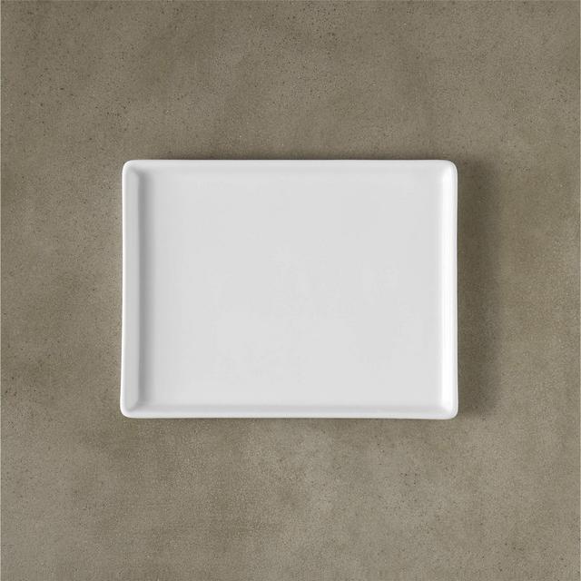 Cuatro Rectangular White Serving Platter Small
