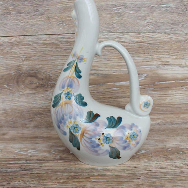 Wine Vessel Wine Decanter Carafe Vintage Ceramic Wine Jug Vintage Dishware Flower Vessel Vintage Ewer Pitcher