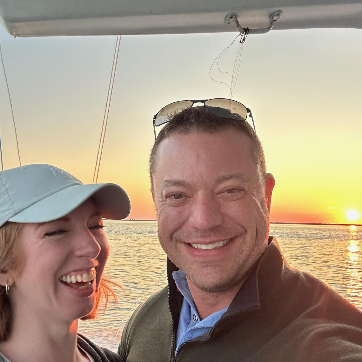 Sunrise on the water in Nags Head, NC