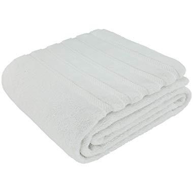 American Soft Linen 100% Ringspun Genuine Cotton Large, Turkish Jumbo Bath Towel 35x70 Premium & Luxury Towels for Bathroom, Maximum Softness & Absorbent Bath Sheet [Worth $34.95] - Snow White