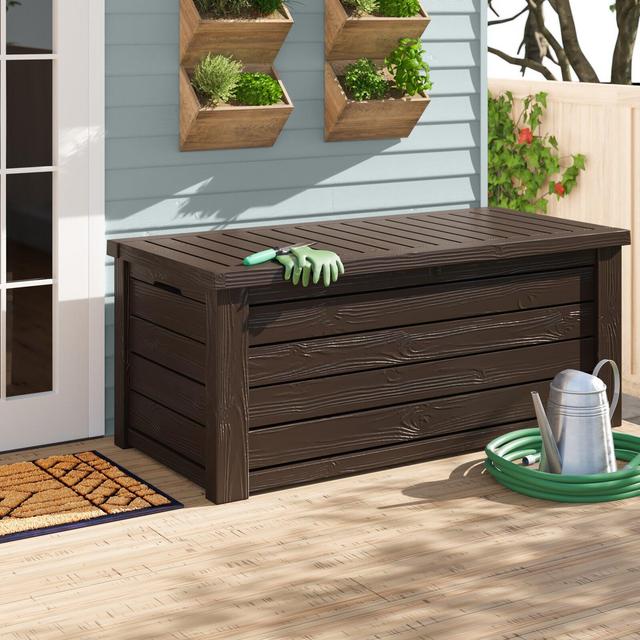 Loon Peak® Ianis 150 Gallons Gallon Water Resistant Lockable Deck Box