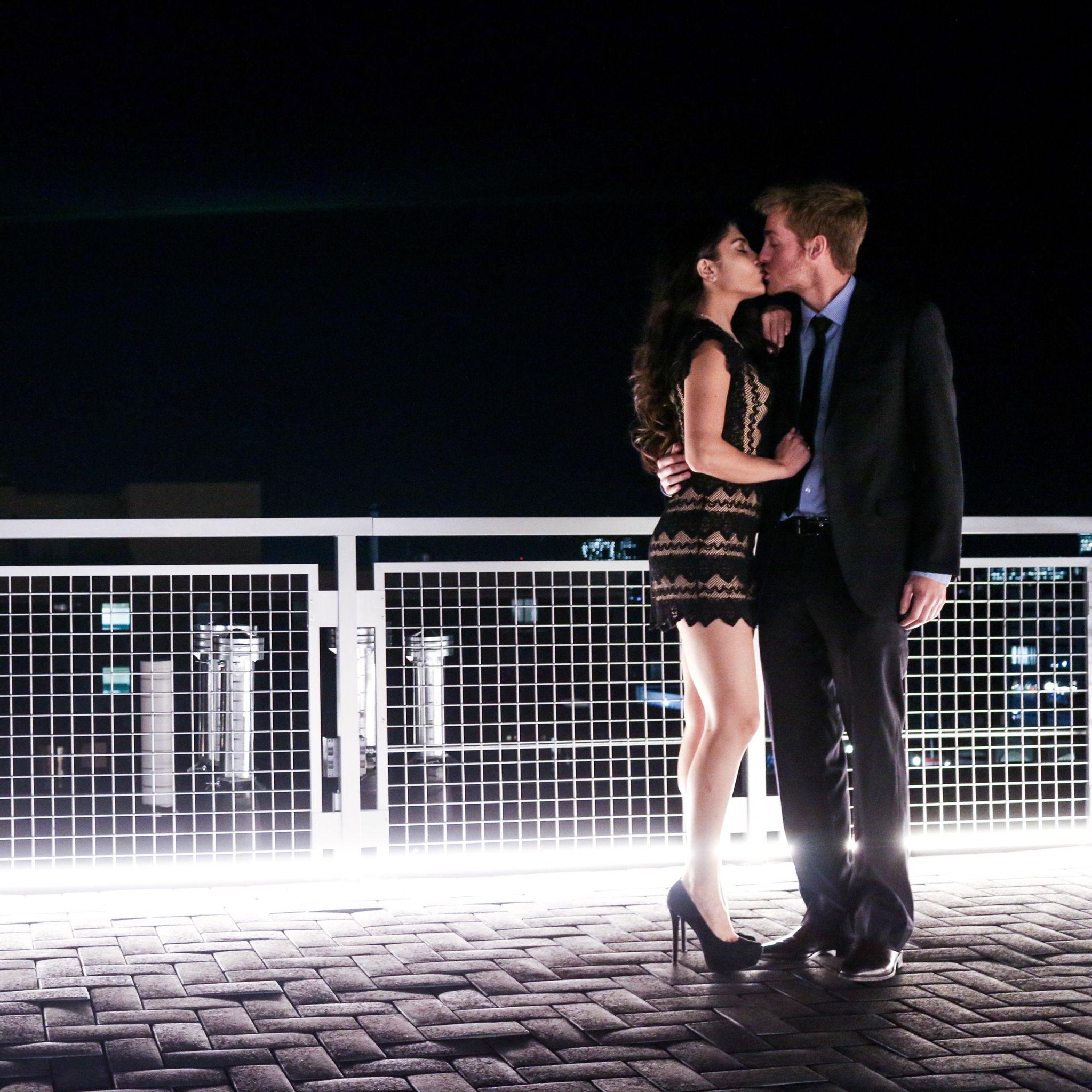 Snuck onto the roof of our dorm before formal for this one