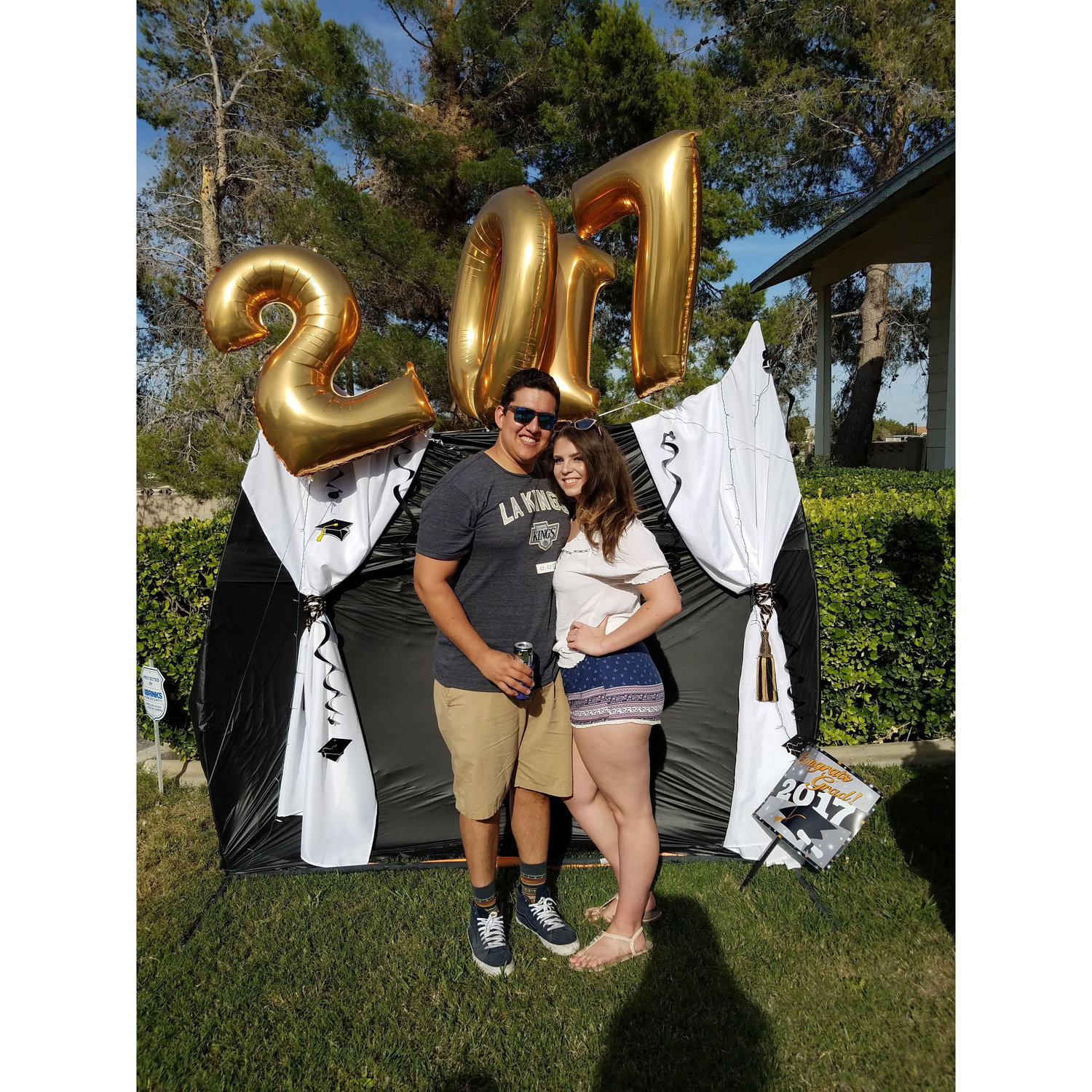 Us at our brother's High School Graduation party