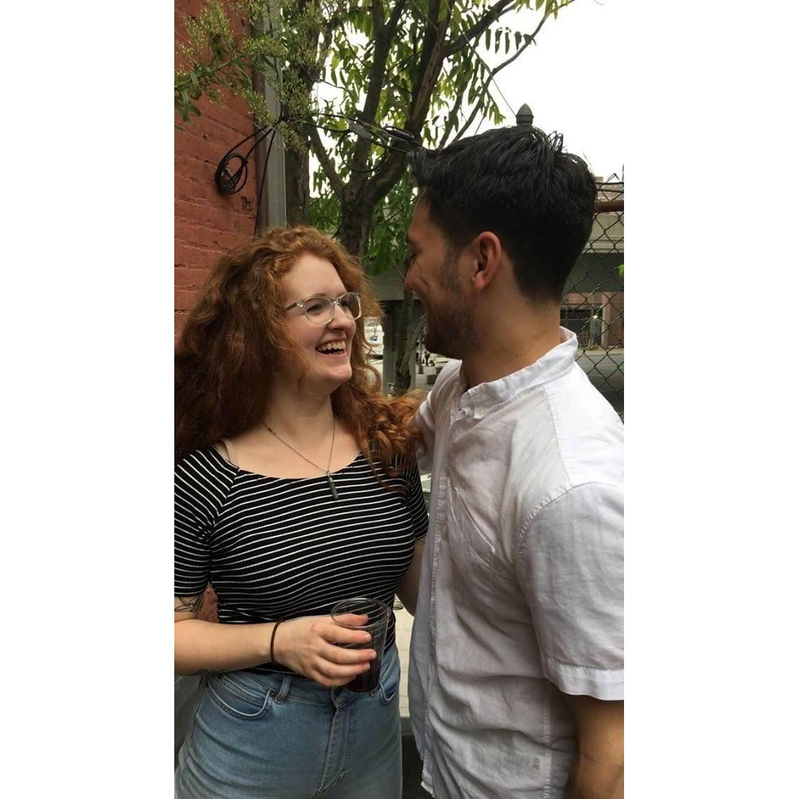 The first picture ever taken of us together