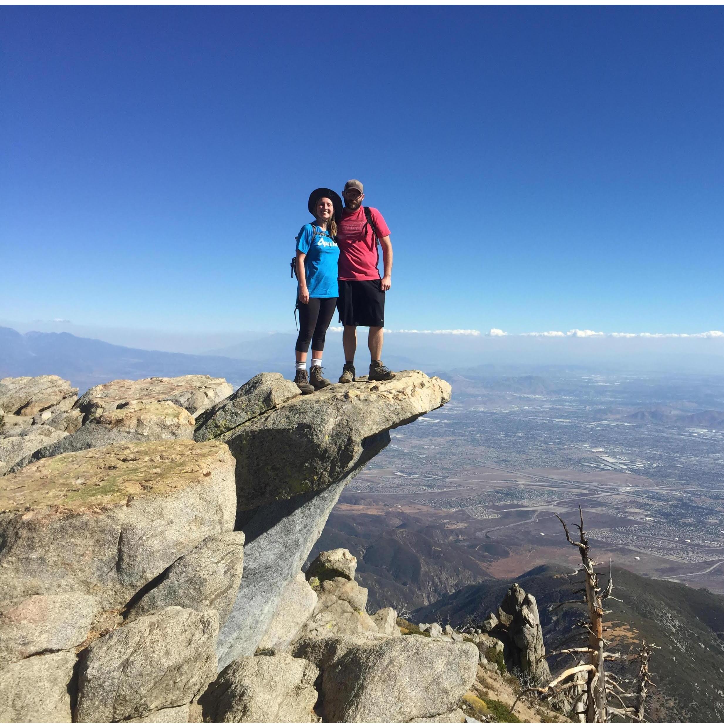 October 2016 - First trip to Mt. Baldy together. Summited Cucamonga Peak