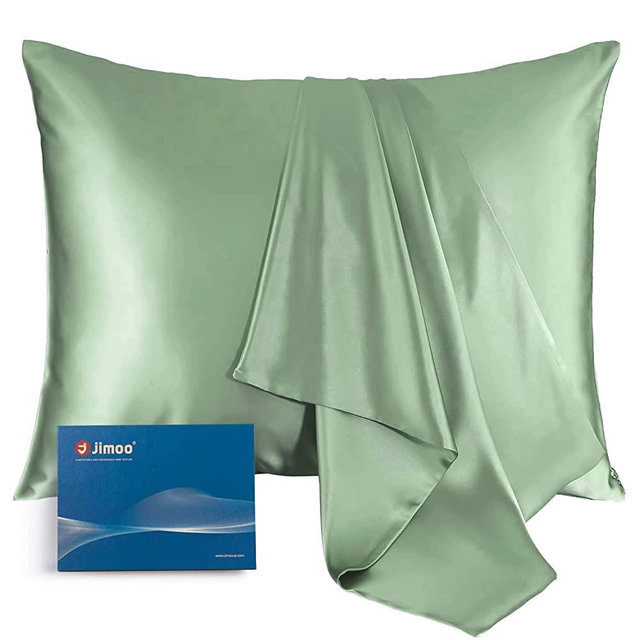 100% Mulberry Silk Pillowcase for Hair and Skin with Hidden Zipper, 22 Momme, 600 Thread Count Natural Silk Pillowcase, Soft Smooth Both Sided Silk Pillow Cover(Matchal, Standard 20''×26'',1pc)