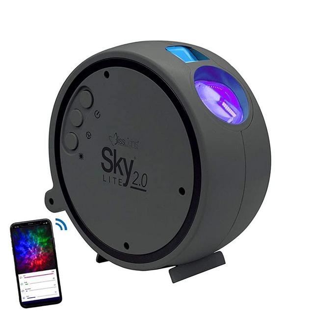 BlissLights Sky Lite 2.0 - RGB LED Laser Star Projector, Galaxy Lighting, Nebula Lamp for Gaming Room, Home Theater, Bedroom Night Light, or Mood Ambiance (Blue Stars, Smart App Control)