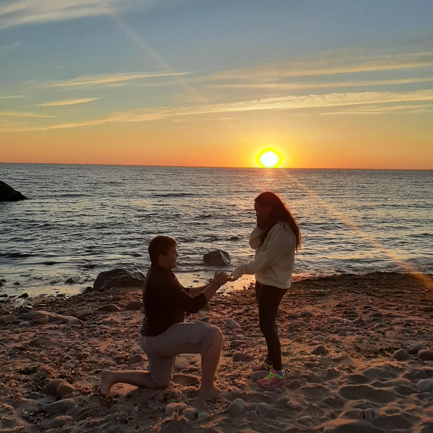 The moment we became fiances