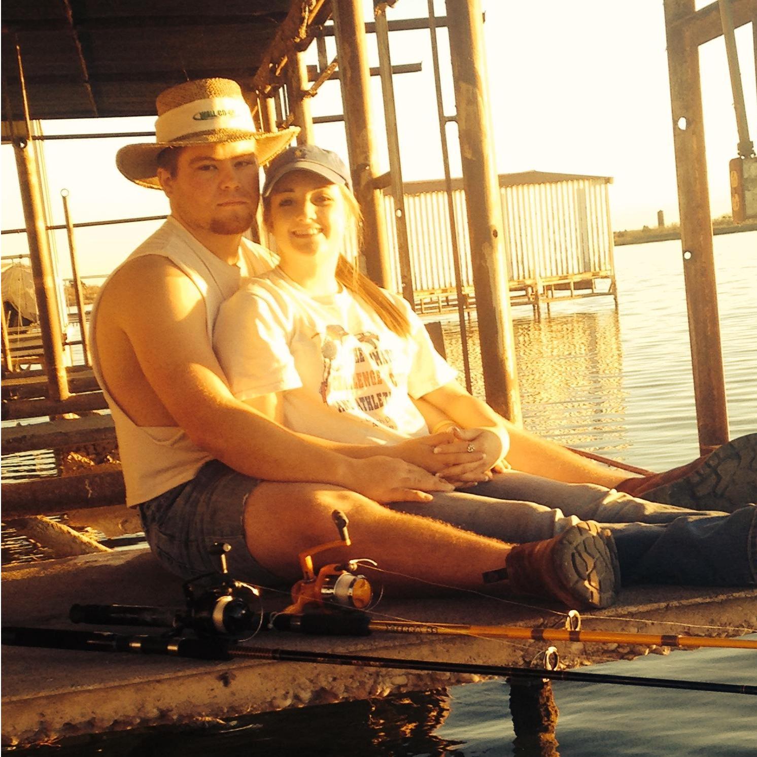 Our first fishing date with the famous "Schwartz hat"