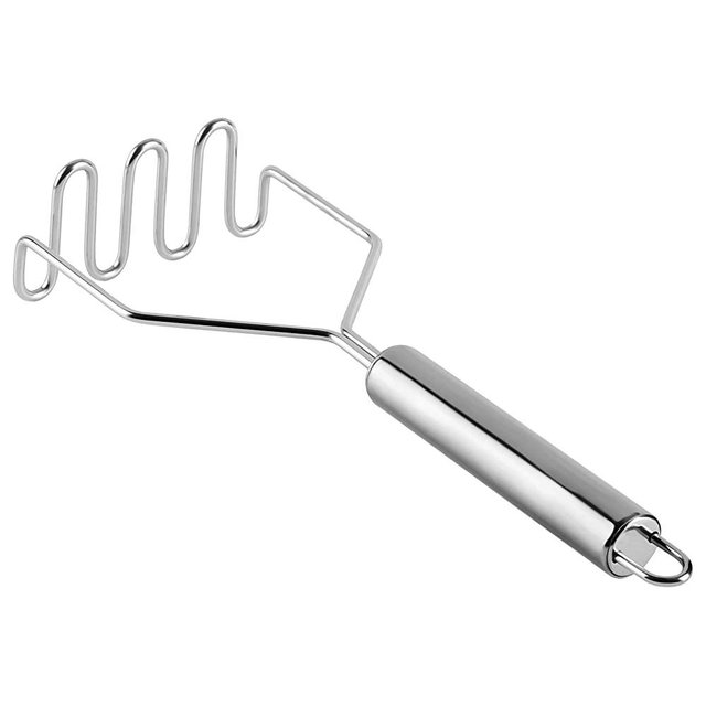 Starkitchen Potato Masher Stainless Steel Perfect for Making Mashed Potato, Banana Bread, Pumpkin Puree and Vegetables, Mashed Potatoes Masher is Easy Clean&use(1pcs)