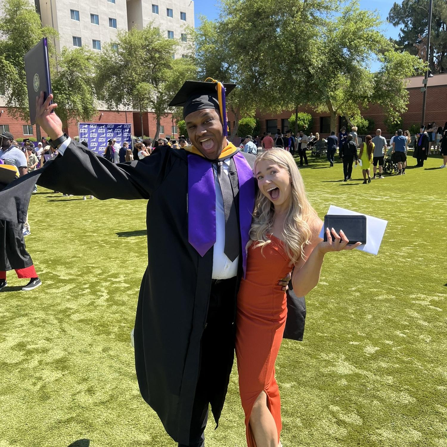Will graduating from his Master’s at GCU
